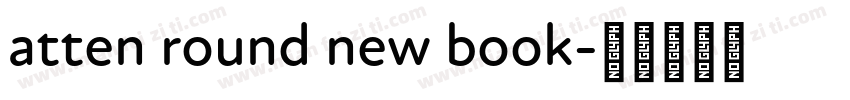 atten round new book字体转换